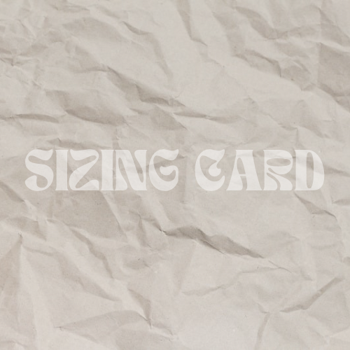 SIZING CARD